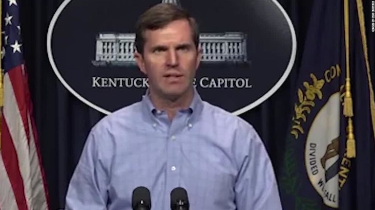米ケンタッキー州のアンディ・ベシア知事が会見を行った/Office of Gov Beshear