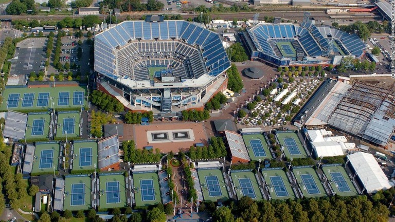 テニスの全米オープンの会場が臨時の病院として利用される/Debbie Egan-Chin/NY Daily News Archive/Getty Images