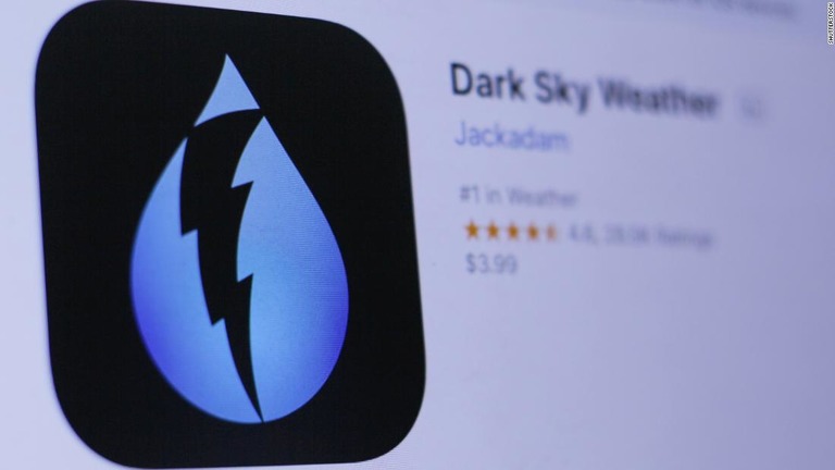 米アップルが天気情報アプリ「ダークスカイ」を買収した/Shutterstock