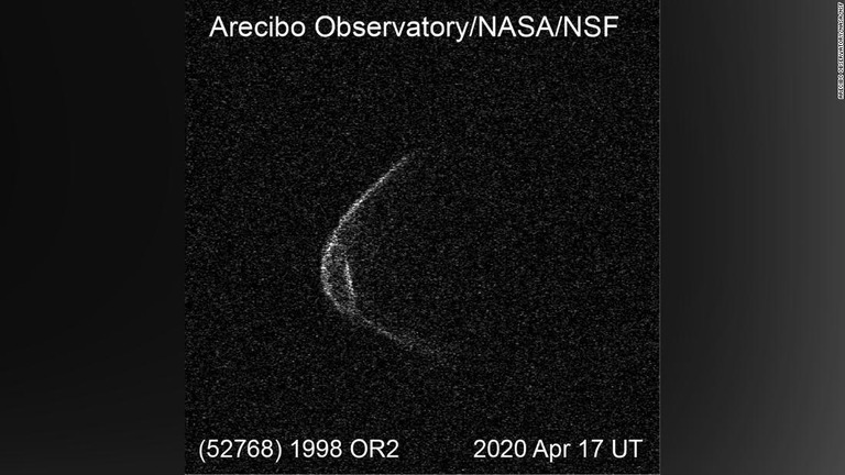 米東部時間の４月２９日午前５時５６分に地球に接近する小惑星「１９９８ＯＲ２」/Arecibo Observatory/NASA/NSF