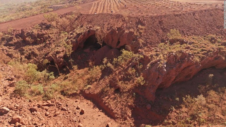 西オーストラリア州にある洞窟遺跡「ジューカン・ゴージ」＝５月１５日/The PKKP Aboriginal Corporation