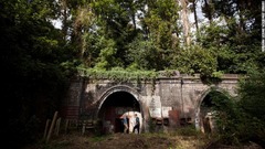 パークランド・ウォーク沿いにあるかつてのハイゲート駅のトンネル