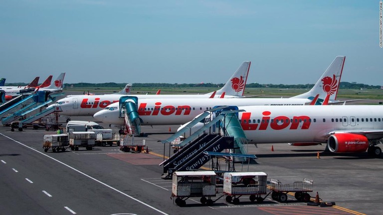 インドネシア航空会社ライオンエアが再び運航停止になった/Juni Kriswanto/AFP/Getty Images