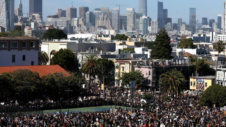 ＝６月３日、カリフォルニア州サンフランシスコ/Justin Sullivan/Getty Images