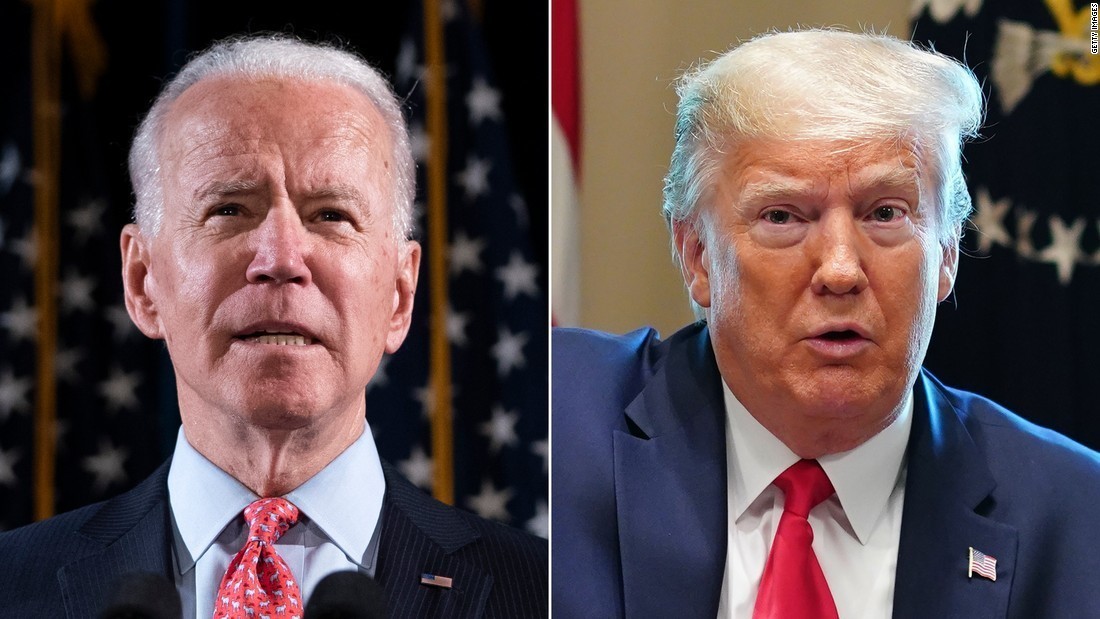 大統領選は民主党のバイデン前副大統領(左)とトランプ大統領の対決となる/Getty Images