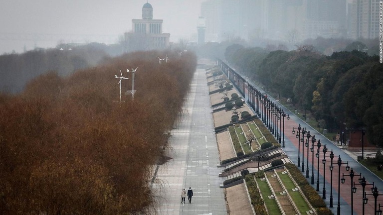 中国・武漢の米総領事館が、今月２２日前後に業務を再開する見通しだという/Stringer/Getty Images
