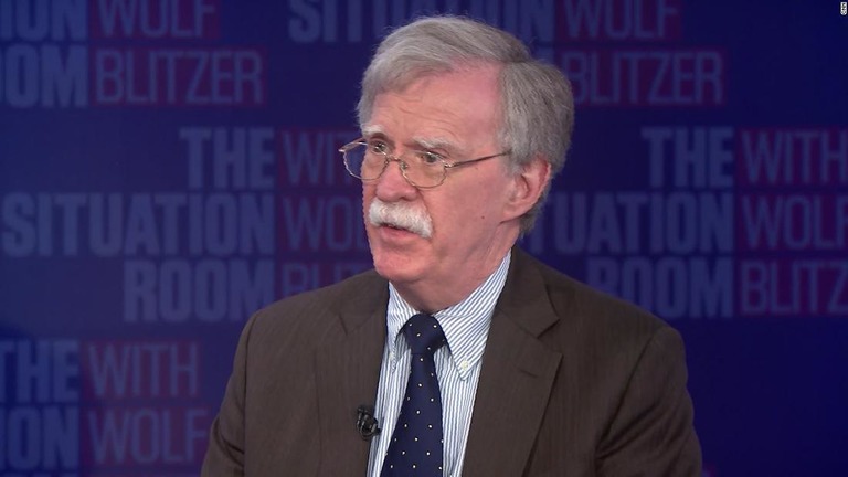 ＣＮＮの番組に出演したボルトン前米大統領補佐官/CNN