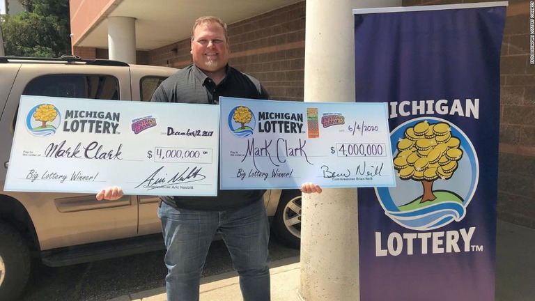 自身２度目となる４００万ドル当せんを果たしたマーク・クラークさん/from Michigan Lottery Connect