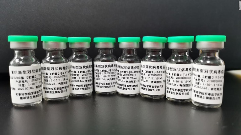 カンシノ・バイオロジクスなどが開発を進めている新型コロナウイルスのワクチン。軍への使用に限定して承認された/CanSinoBIO