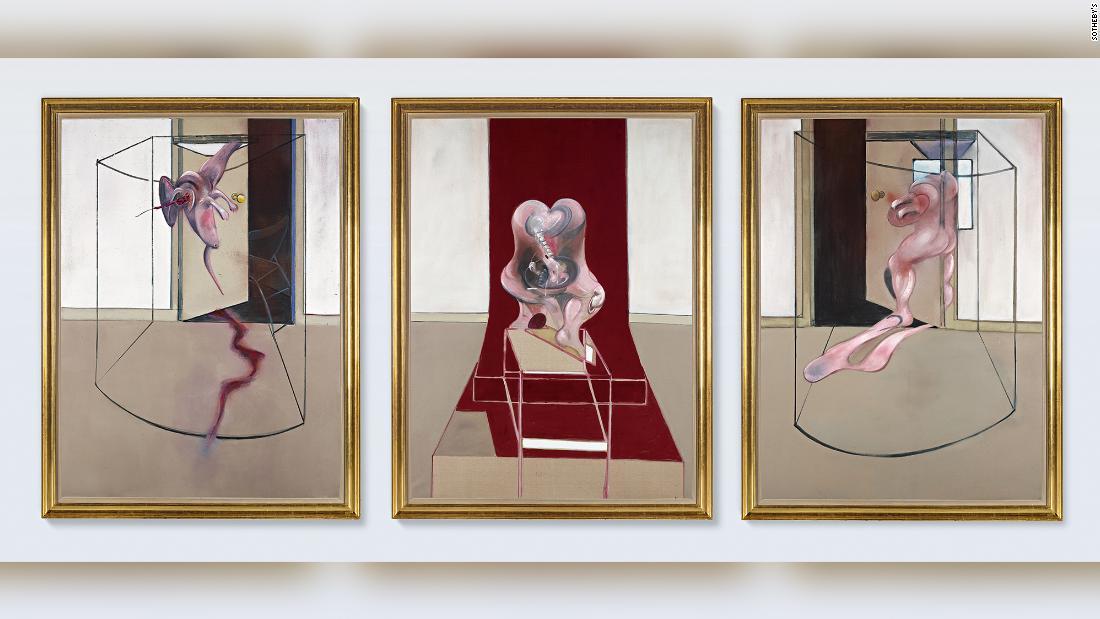 Ｆ・ベーコンの三連祭壇画がリモート形式の競売にかけられ、約９０億円超で落札された