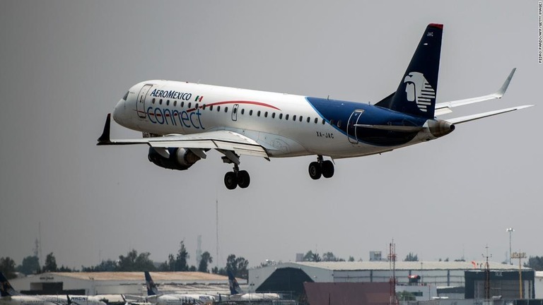 メキシコの大手航空会社アエロメヒコが、米国で破産を申請した/Pedro Pardo/AFP/Getty Images