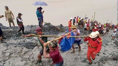 ヒスイ鉱山で地滑り、１６２人死亡　ミャンマー