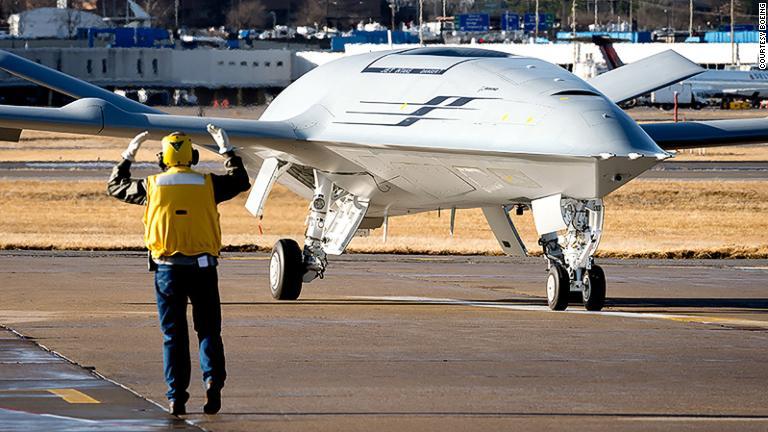 ボーイングの無人空中給油システムＭＱ２５「スティングレイ」/Courtesy Boeing