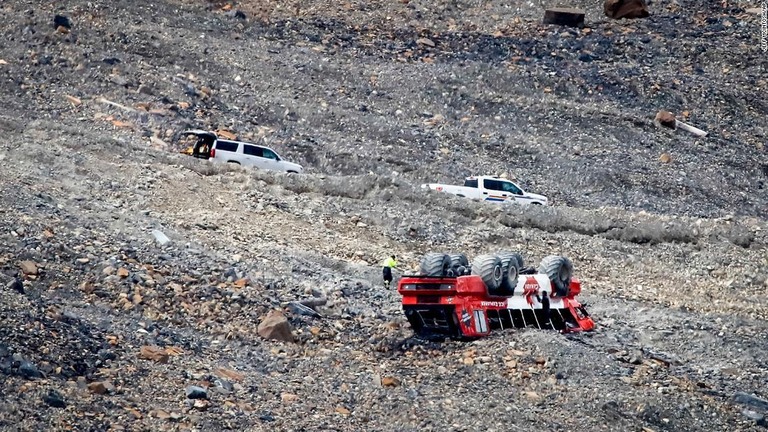 事故はカナディアン・ロッキー山脈のコロンビア氷原で発生した/Jeff McIntosh/AP
