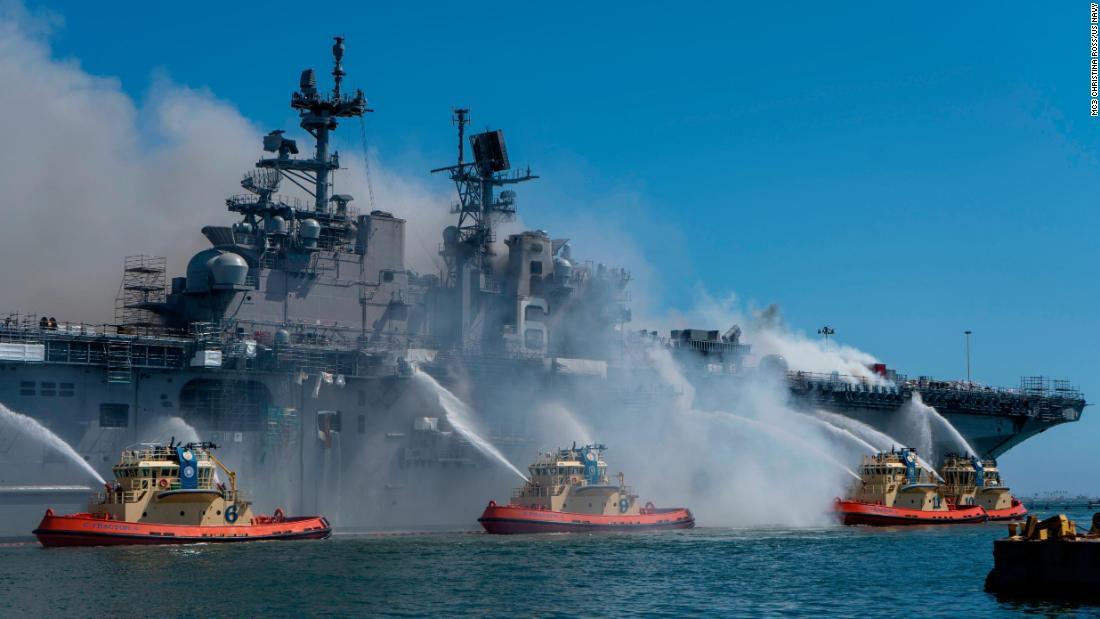 関連記事：米海軍の強襲揚陸艦火災、太平洋艦隊に数年にわたって影響か