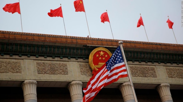米当局がビザ不正取得容疑の中国人研究者の身柄を拘束した/Pool/Getty Images AsiaPac/Getty Images