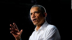 米民主党大会、オバマ氏がトランプ氏を批判　「大統領の器に成長できず」