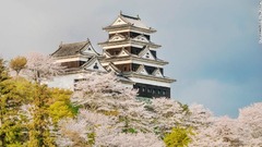 愛媛県にある大洲城。観光客が宿泊できる木造天守は今のところ日本で唯一だ