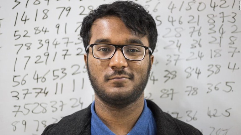 弱冠２０歳にして初出場で暗算の世界大会を制したインドの「最速計算機」、バヌ氏/Asim Patel