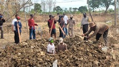 マスク非着用の住民に墓穴掘りの強制労働　インドネシア