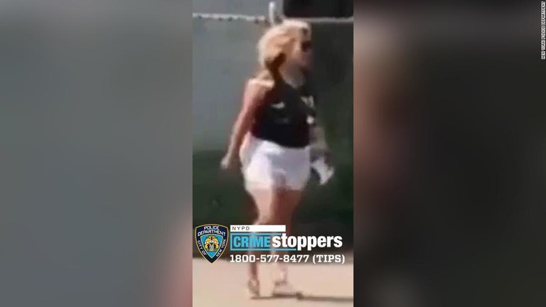 ニューヨーク市警はジョギング中の黒人女性に瓶を投げ付けた事件について捜査を行っている/New York Police Department