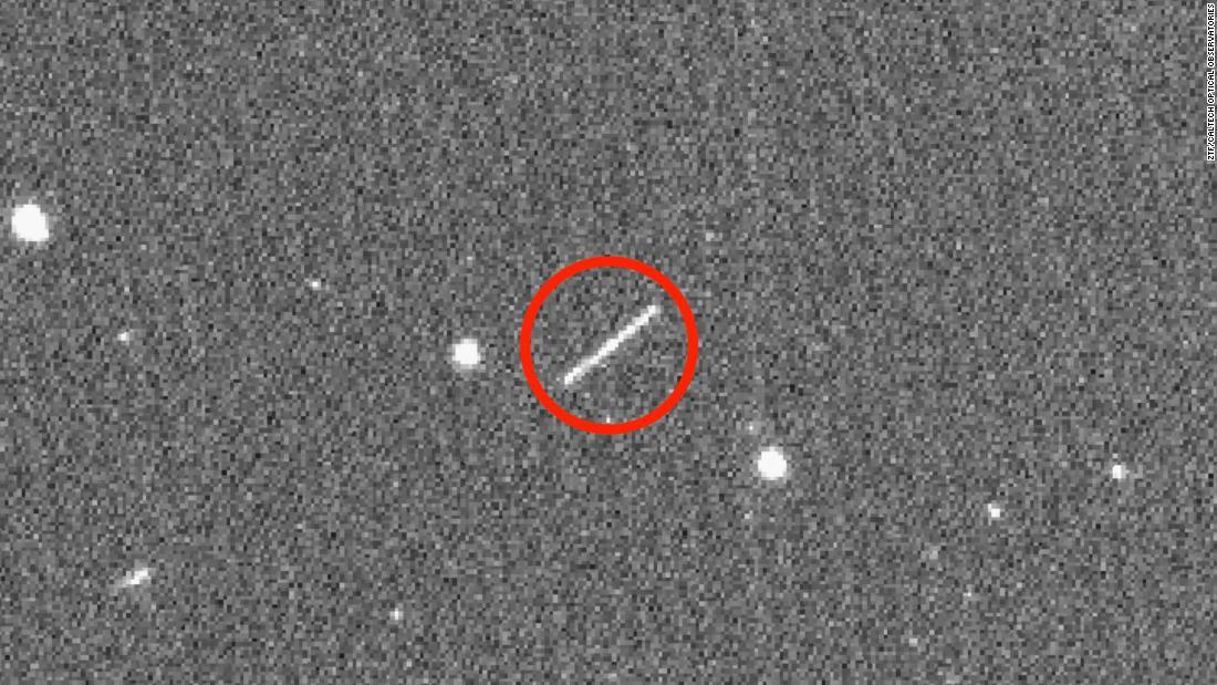 ８月１６日に記録的な地球への接近が観測された小惑星２０２０ＱＣ/ZTF/Caltech Optical Observatories
