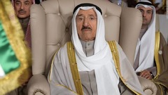 クウェートのサバハ首長が死去、９１歳
