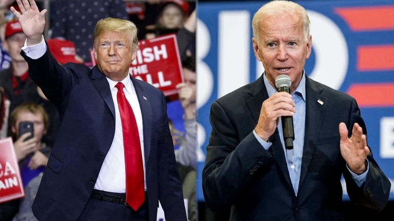 共和党候補のトランプ氏（写真左）と民主党候補のバイデン氏（写真右）/Getty Images