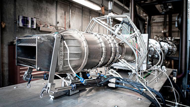 ハーミアスは今年２月、ゼロから設計したマッハ５エンジンの試作機のテストに成功した/Courtesy Hermeus