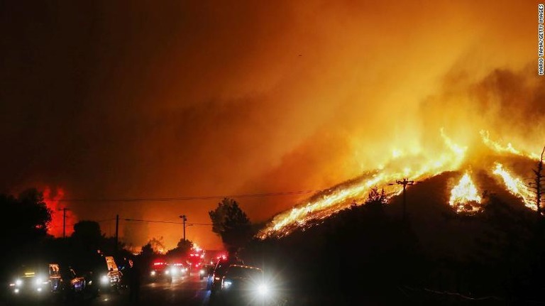 米カリフォルニア州で発生した大規模な火災で、大統領災害宣言が承認された/MARID TAMA/GETTY IMAGES