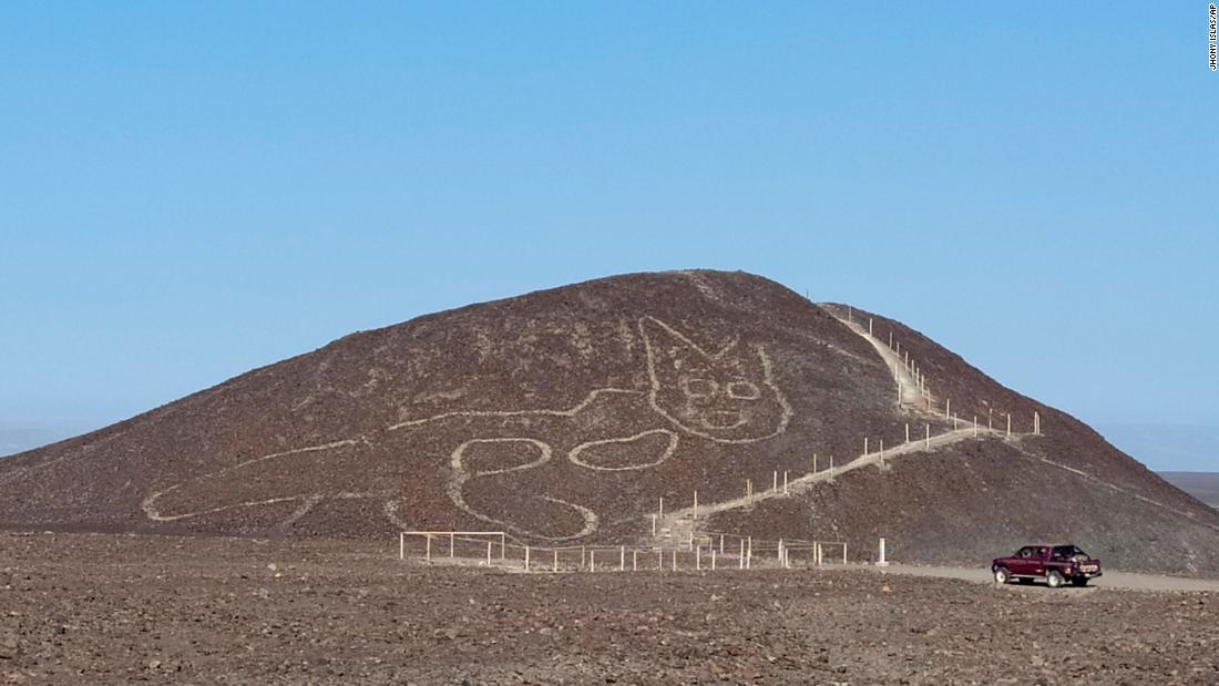 ナスカで見つかった巨大な猫の地上絵