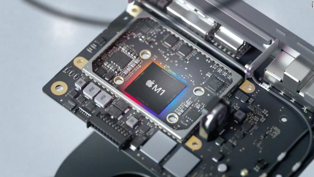 米アップルの自社製チップ「M1」/Apple