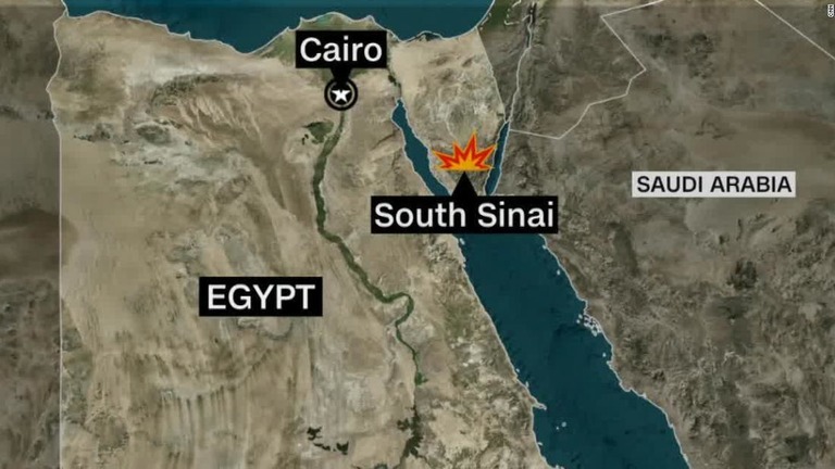 エジプト・シナイ半島南部のシャルム・エル・シェイク近郊でヘリコプターが墜落した/CNN 