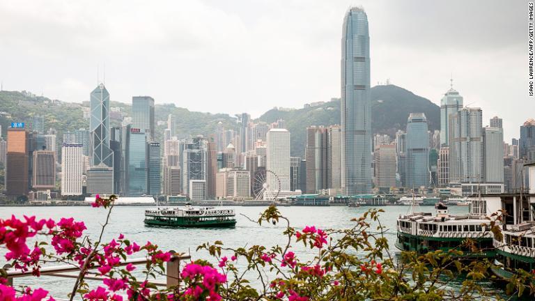 首位タイ　香港/Isaac Lawrence/AFP/Getty Images