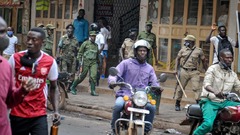 大統領選候補者逮捕への抗議デモで１６人死亡、ウガンダ