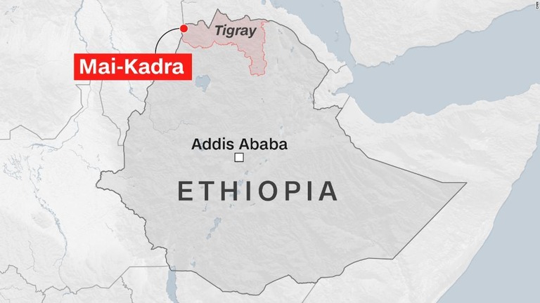 エチオピア北部ティグレ州マイカドラで市民６００人が殺害されたとの報告があった/CNN