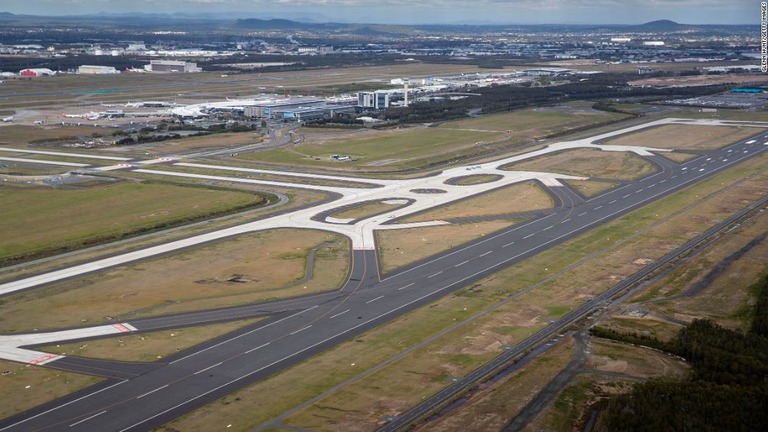 オーストラリアのブリスベン空港で、外来種のハチが空の便の安全を脅かしている/Glenn Hunt/Getty Images