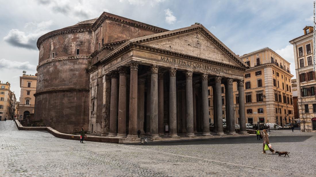 ２０００年近く前の建物「パンテオン」。イタリアの首都ローマで今なお使用されている