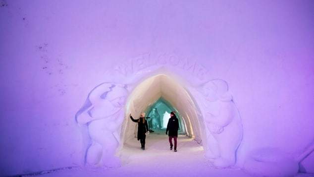 多くの人々はラップランド行きを21年のクリスマスに先送りしている/JONATHAN NACKSTRAND/AFP via Getty Images