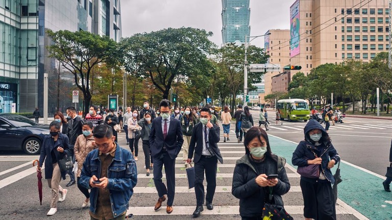 台湾で４月以来となる新型コロナウイルスの市中感染が確認された/An Rong Xu/Getty Images AsiaPac/Getty Images