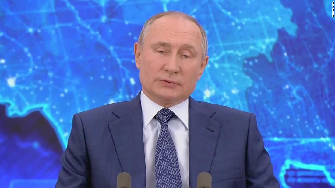 ロシアのプーチン大統領はＣＮＮの調査報道に関する質問を受け、尾行を否定しなかった/Russian Pool