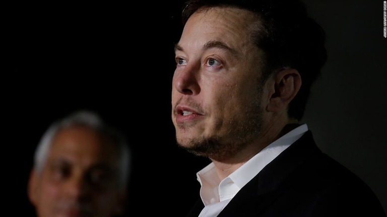 テスラのイーロン・マスク最高経営責任者（ＣＥＯ）/Joshua Lott/Getty Images