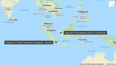 インドネシア旅客機、離陸直後に消息絶つ　墜落と当局
