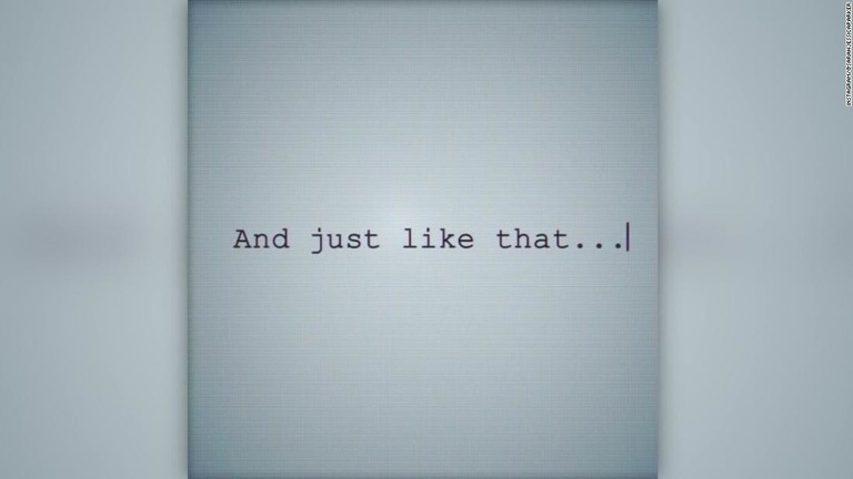 続編のタイトルは「Ａｎｄ　Ｊｕｓｔ　Ｌｉｋｅ　Ｔｈａｔ．．．」となる/Instagram/@SarahJessicaParker