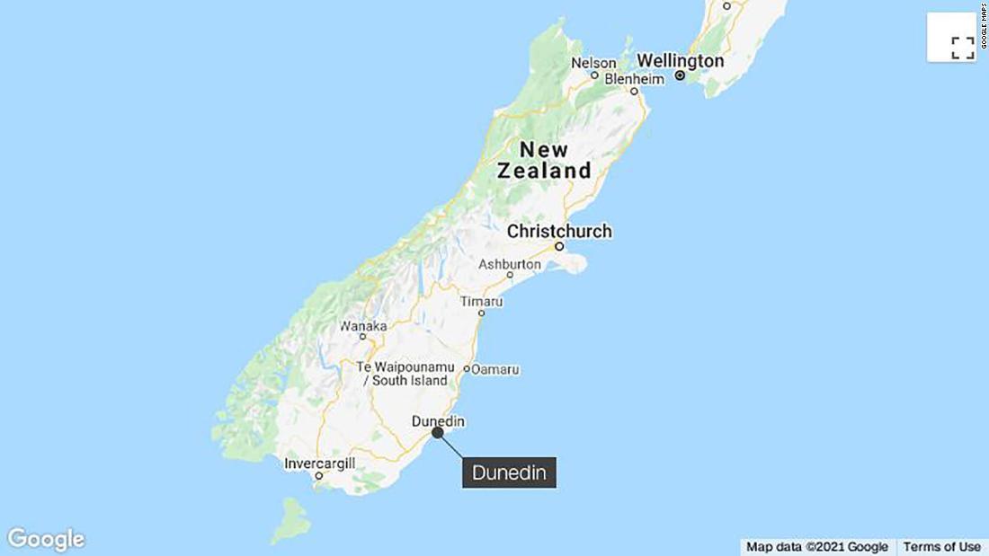 ニュージーランドの南島に位置するダニーデン市/Google Maps