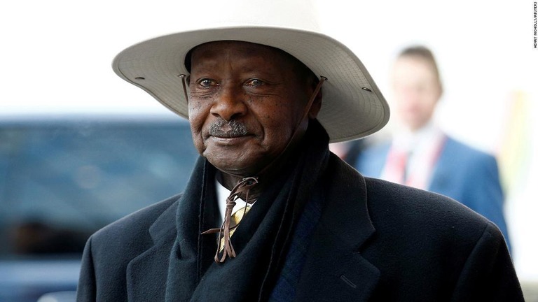 ウガンダ選管は現職ムセベニ大統領の勝利を発表した/Henry Nicholls/Reuters