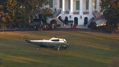 トランプ米大統領、ホワイトハウスに別れ