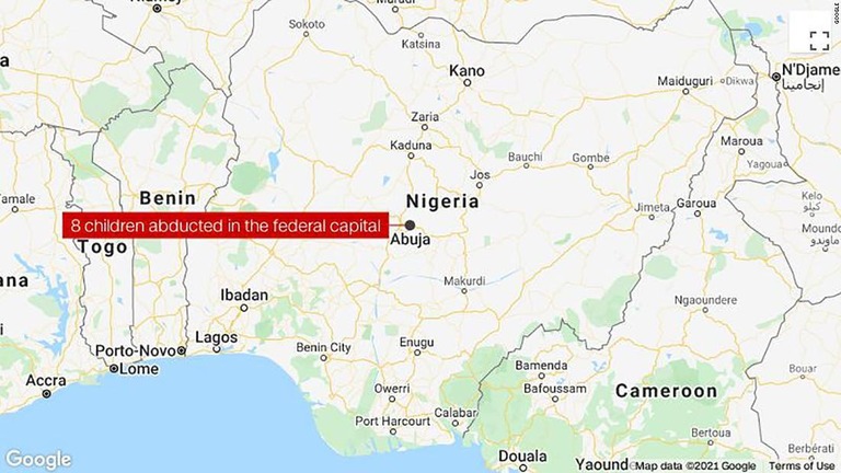 ナイジェリアの首都アブジャの児童養護施設が襲われ、子ども８人と大人２人が拉致された/Google