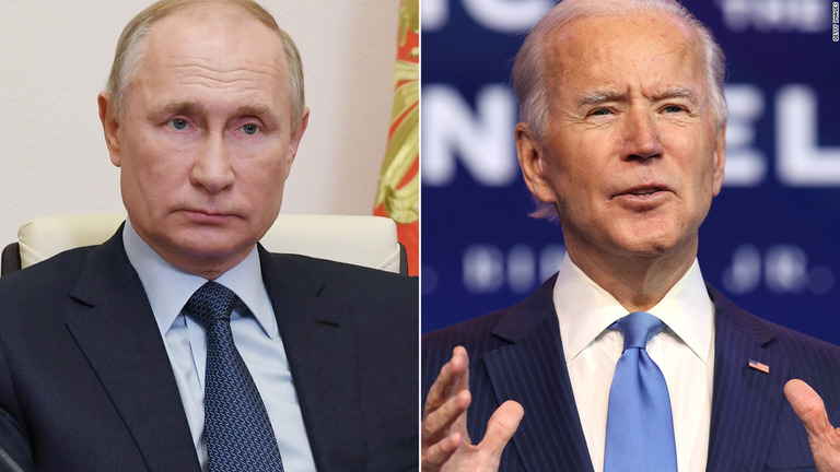 バイデン米大統領がロシアのプーチン大統領と初の電話会談を行ったことがわかった/Getty Images