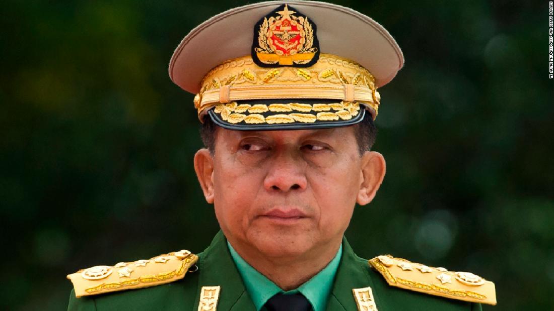 ミンアウンフライン最高司令官=2018年/YE AUNG THU/AFP/AFP via Getty Images